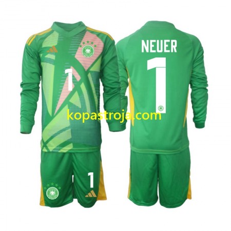 Billiga Fotbollströjor Tyskland Manuel Neuer 1 Målvakt Barn Tredje tröja 2024/25 Långärmad